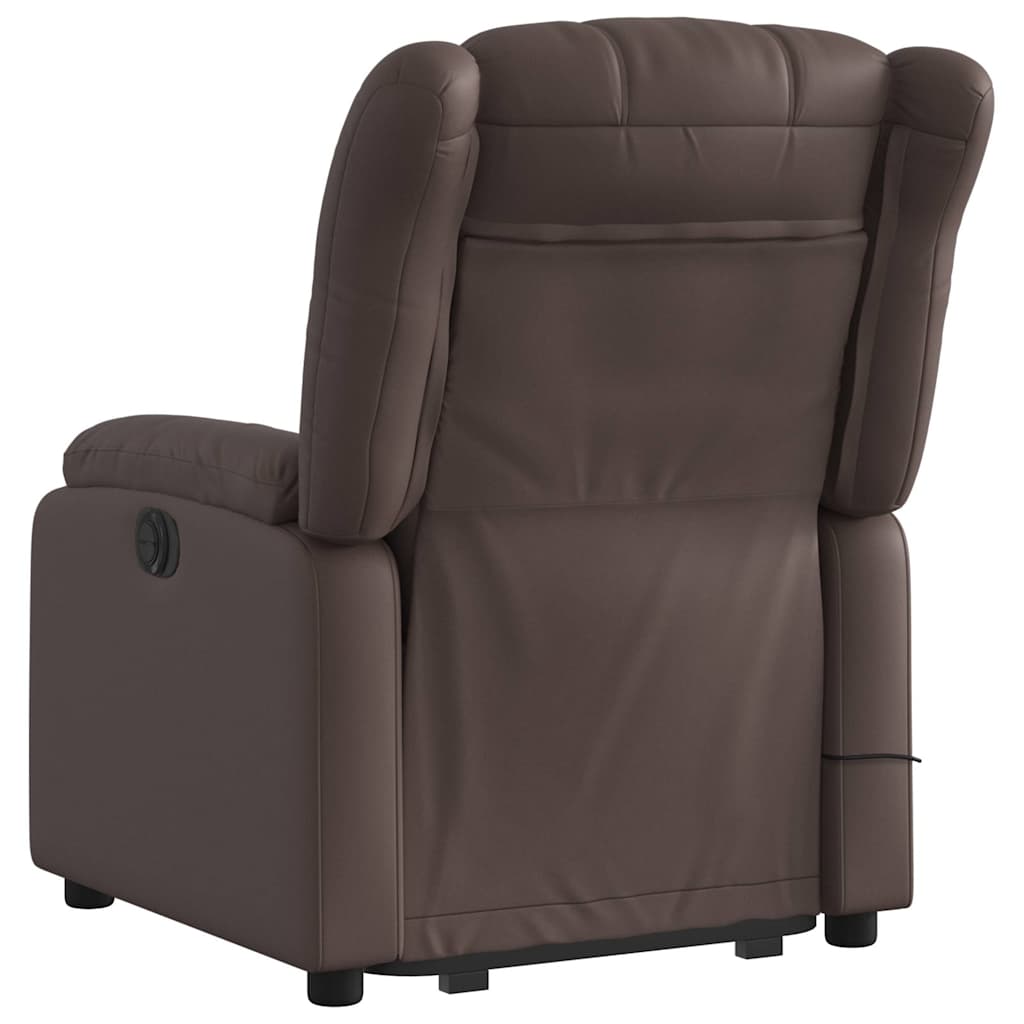 Fauteuil inclinable de massage Marron Similicuir - XIOS