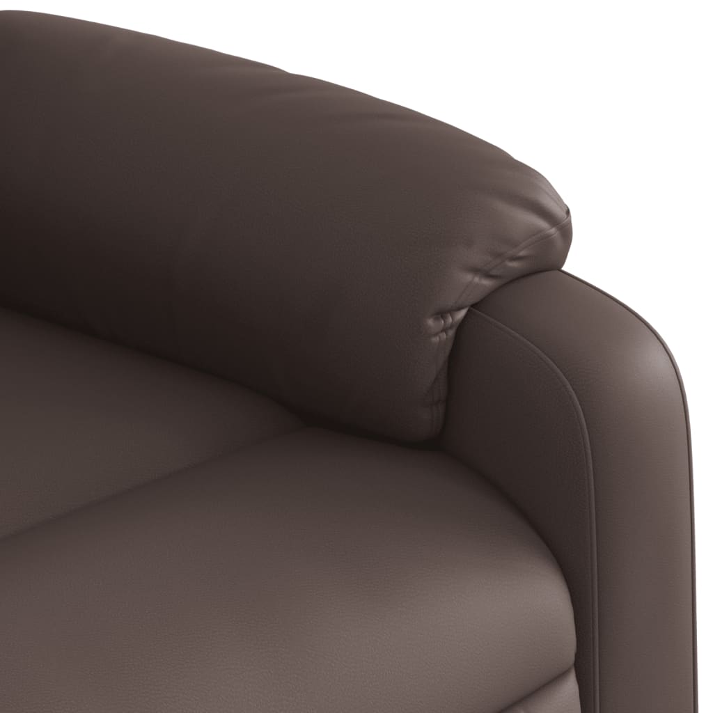 Fauteuil inclinable de massage Marron Similicuir - XIOS