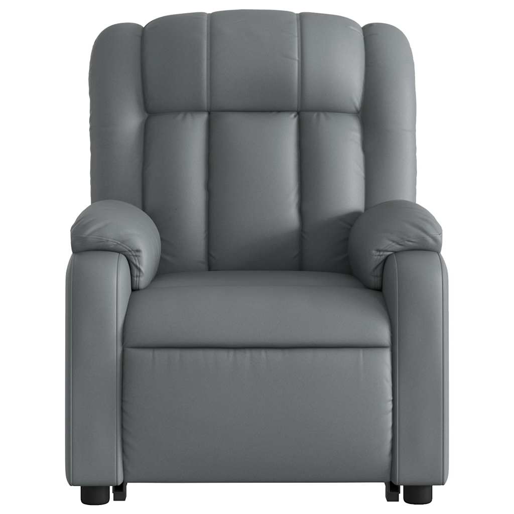 Fauteuil inclinable de massage Gris Similicuir - XIOS