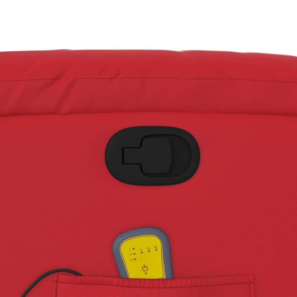 Fauteuil inclinable de massage Rouge Similicuir - XIOS