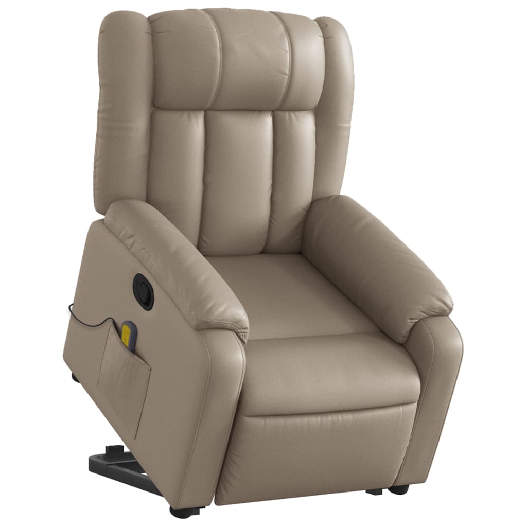 Fauteuil inclinable de massage Cappuccino Similicuir - XIOS