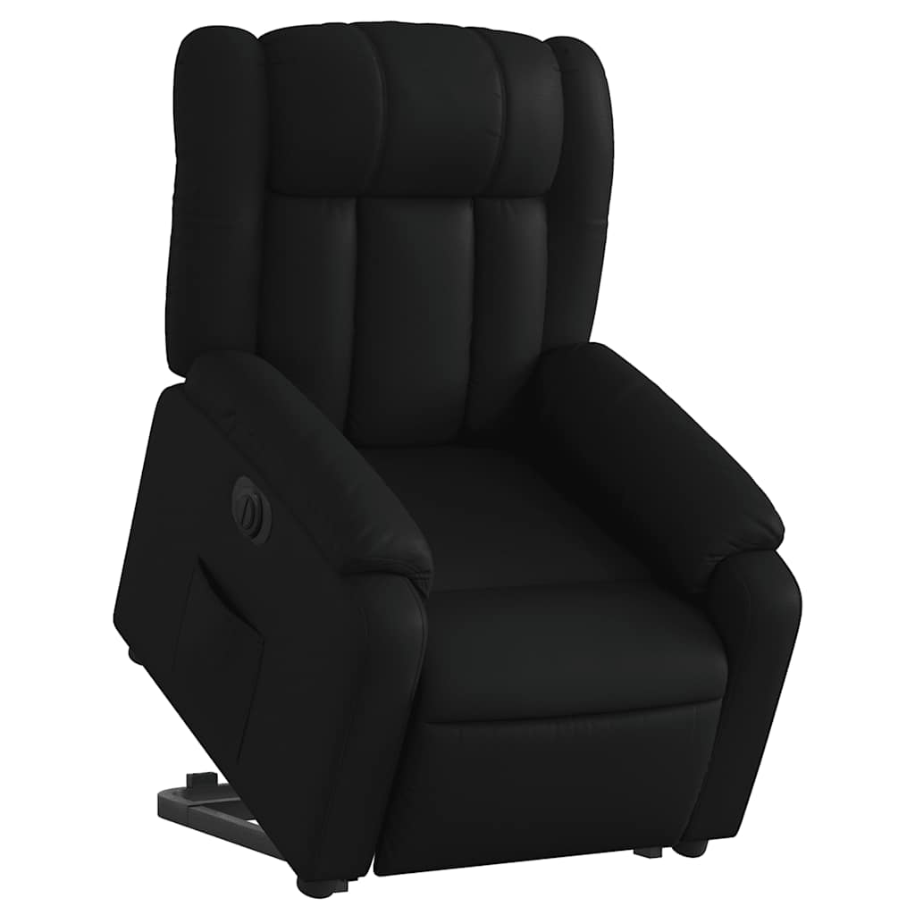 Fauteuil inclinable électrique noir similicuir - XIOS