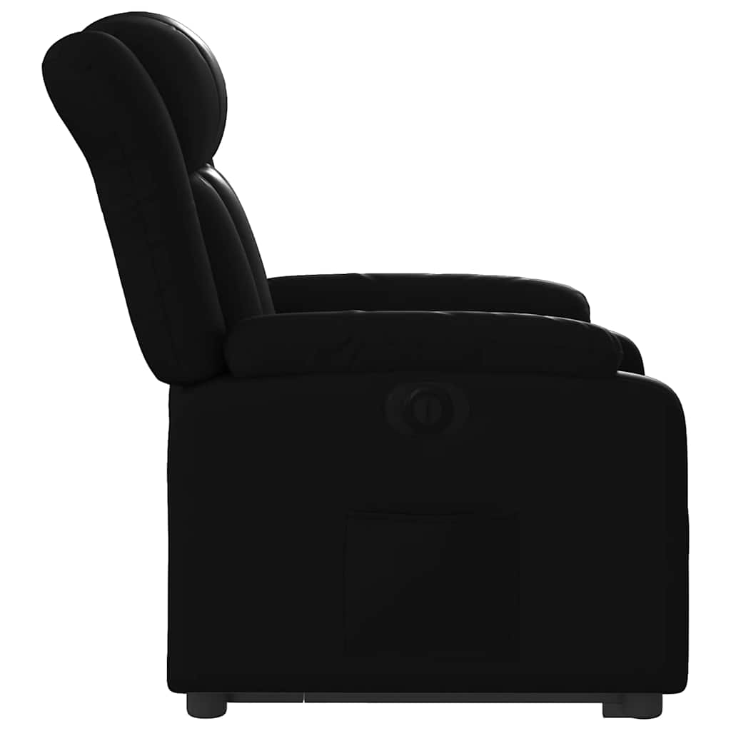 Fauteuil inclinable électrique noir similicuir - XIOS