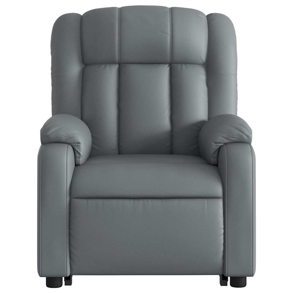 Fauteuil inclinable électrique gris similicuir - XIOS