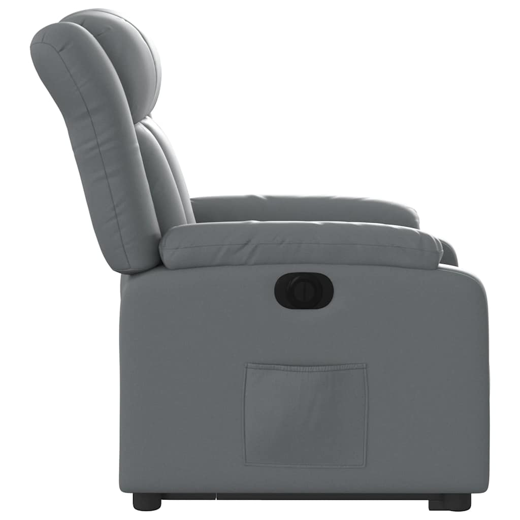 Fauteuil inclinable électrique gris similicuir - XIOS