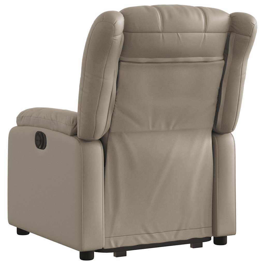 Fauteuil inclinable électrique cappuccino similicuir - XIOS