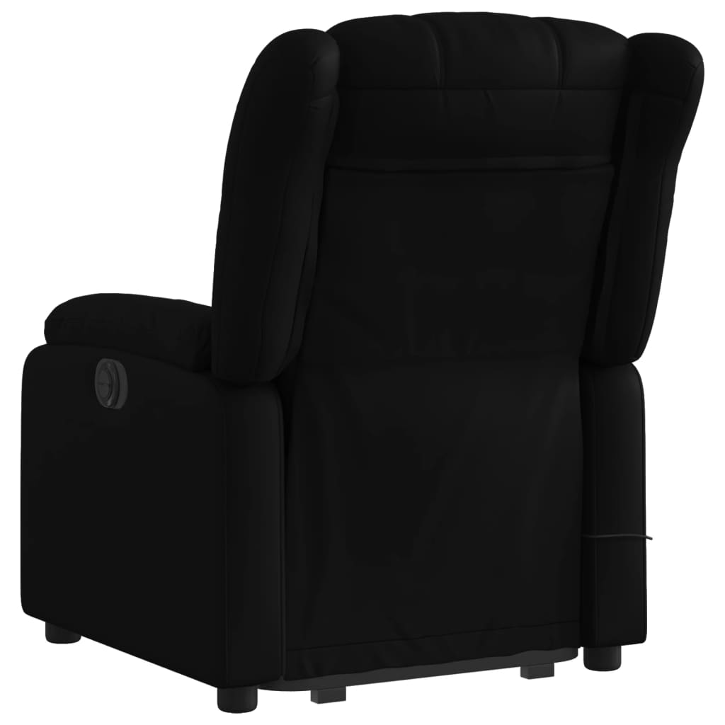 Fauteuil inclinable de massage électrique noir similicuir - XIOS