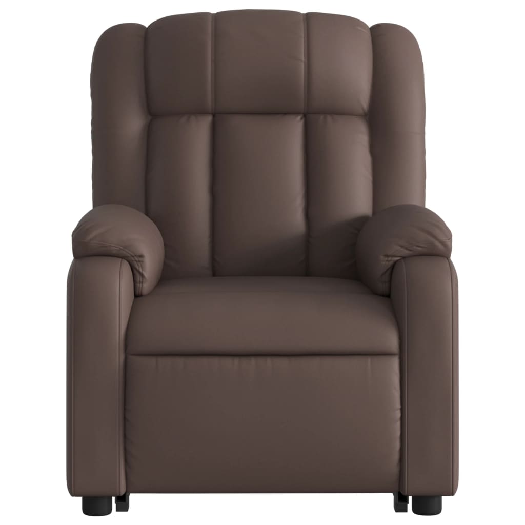 Fauteuil inclinable de massage électrique marron similicuir - XIOS