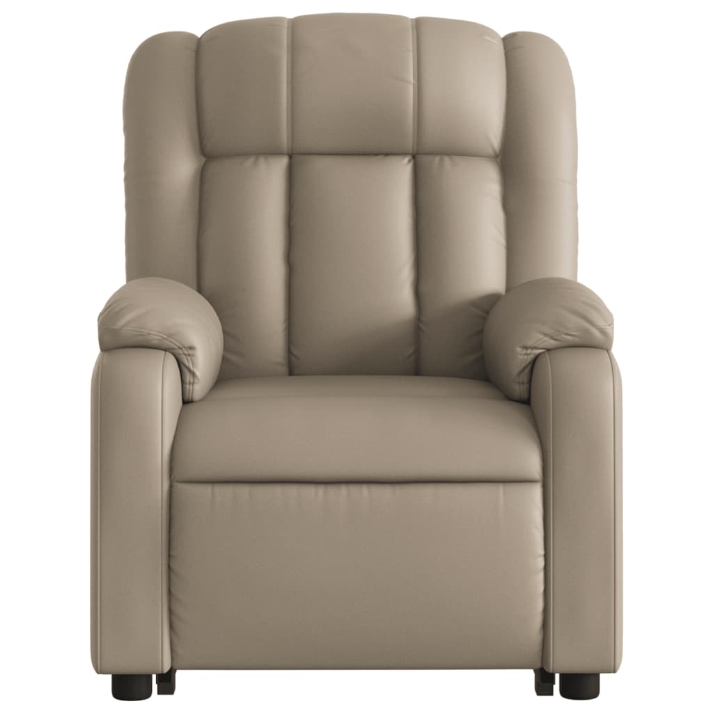 Fauteuil inclinable de massage électrique cappuccino similicuir - XIOS