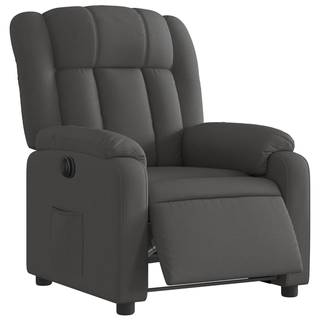 Fauteuil inclinable électrique Gris foncé Tissu - XIOS