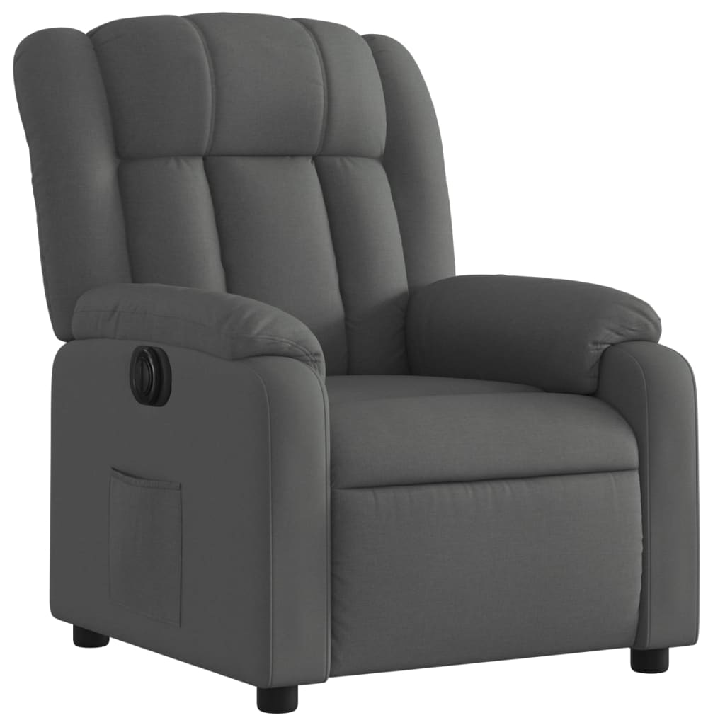 Fauteuil inclinable électrique Gris foncé Tissu - XIOS