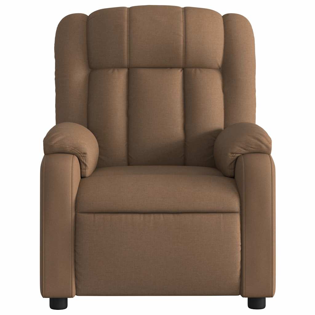 Fauteuil inclinable électrique Marron Tissu - XIOS