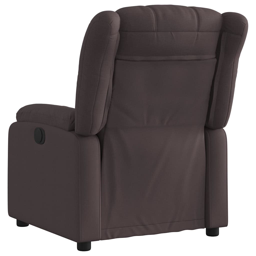 Fauteuil inclinable électrique Marron foncé Tissu - XIOS