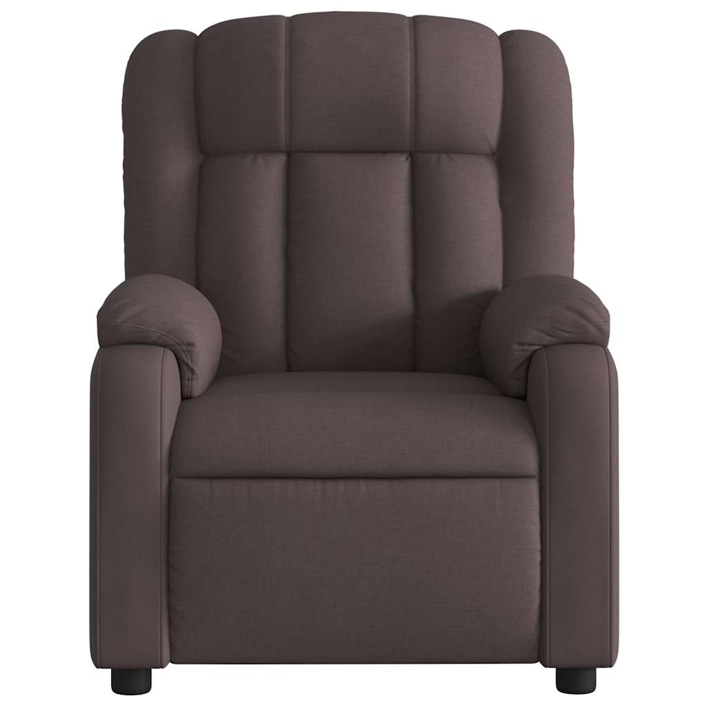 Fauteuil inclinable électrique Marron foncé Tissu - XIOS
