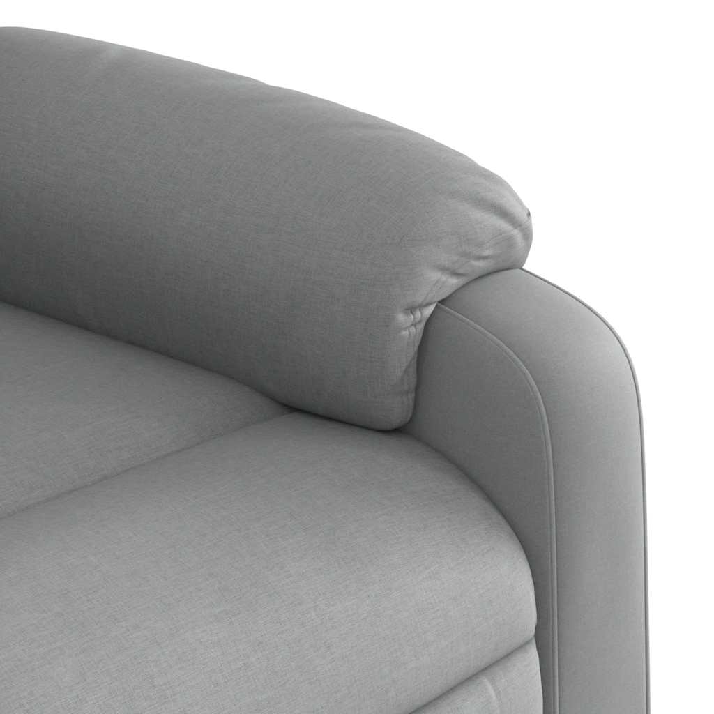 Fauteuil de massage inclinable électrique gris clair tissu - XIOS