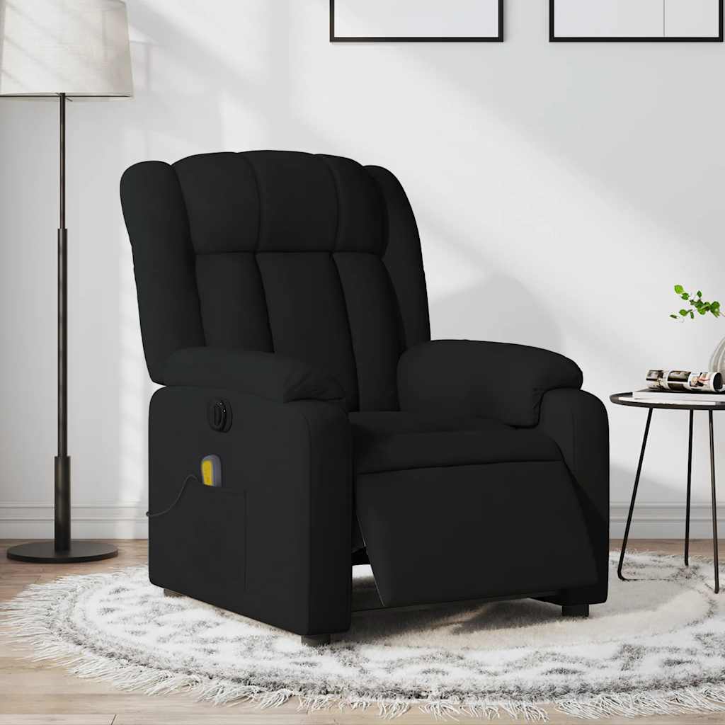 Fauteuil de massage inclinable électrique Noir Tissu - XIOS