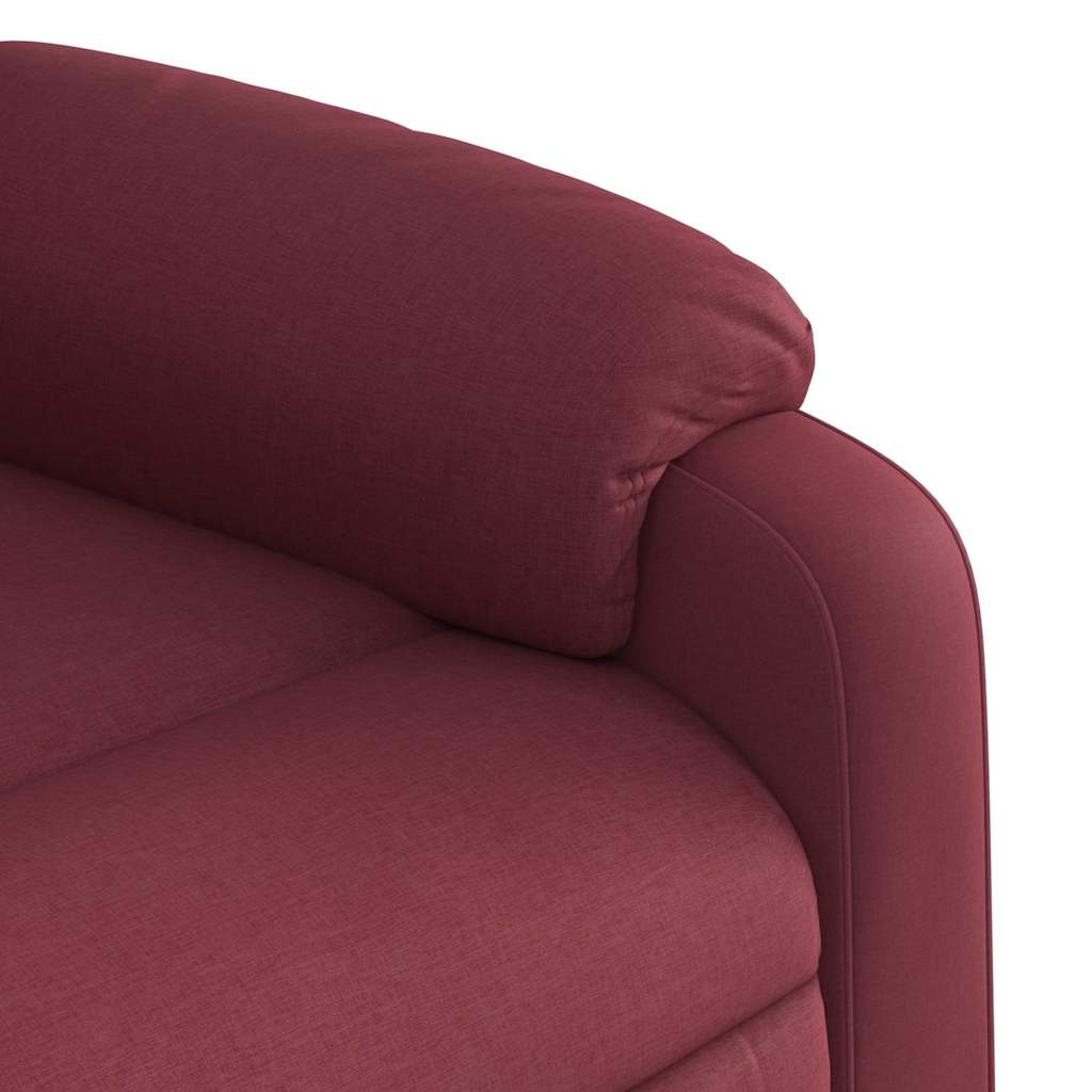 Fauteuil de massage inclinable électrique Rouge bordeaux Tissu - XIOS