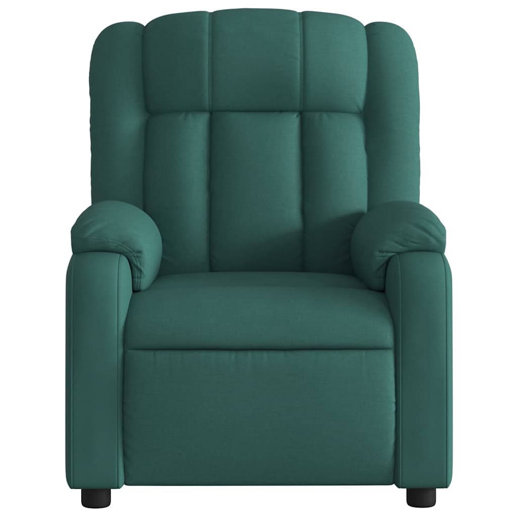 Fauteuil de massage inclinable électrique Vert foncé Tissu - XIOS