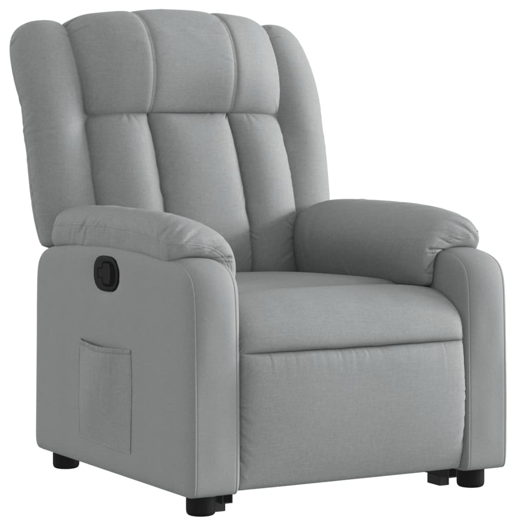 Fauteuil inclinable Gris clair Tissu - XIOS