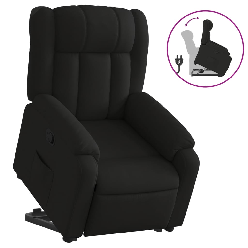 Fauteuil inclinable noir tissu - XIOS