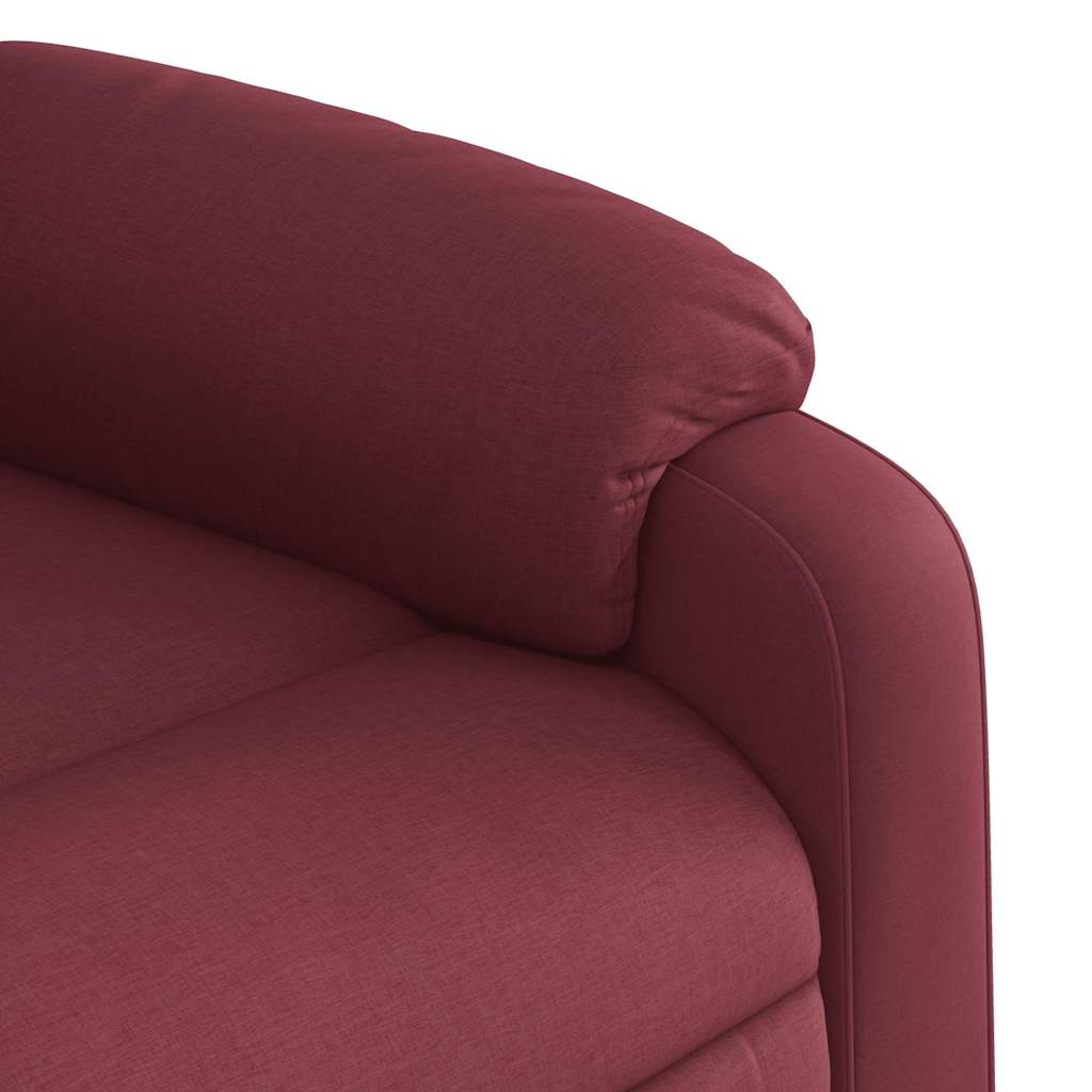 Fauteuil inclinable rouge bordeaux tissu - XIOS