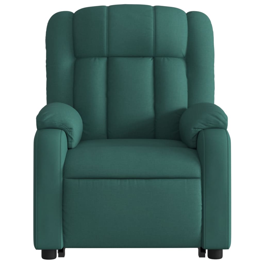 Fauteuil inclinable vert foncé tissu - XIOS