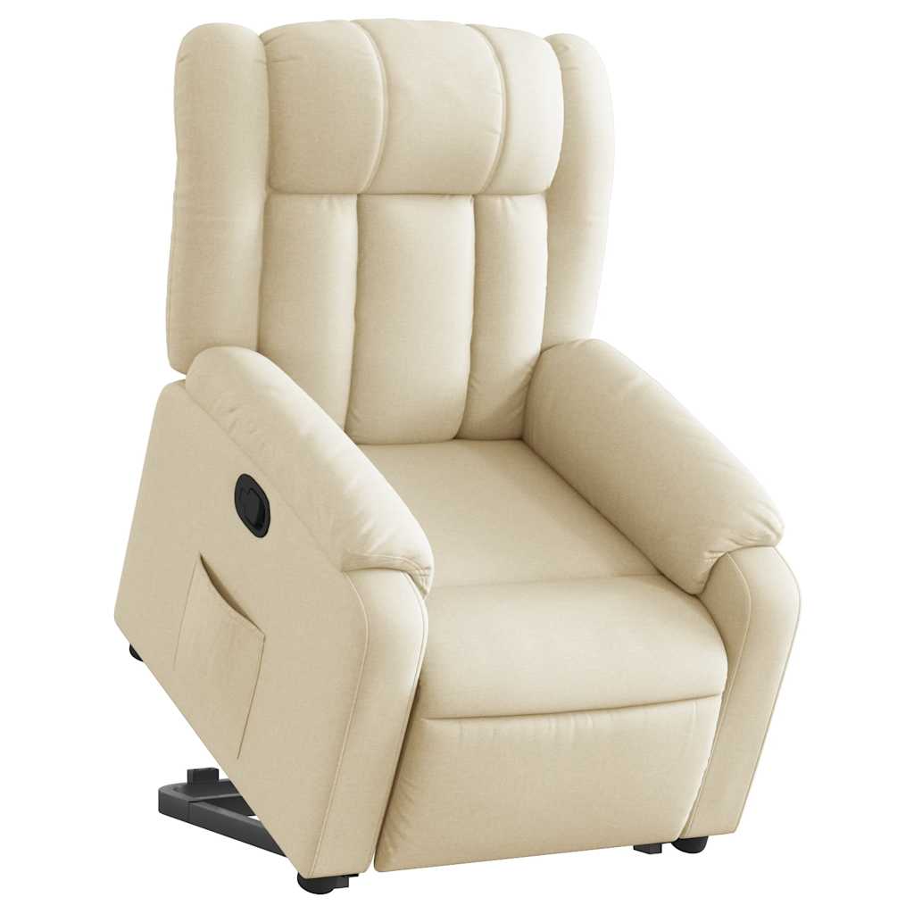 Fauteuil inclinable Crème Tissu - XIOS