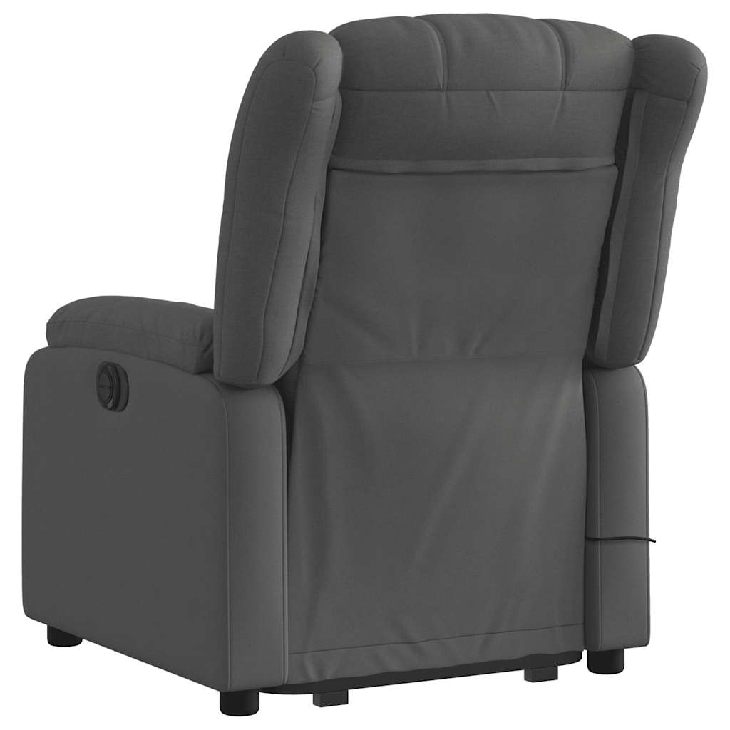 Fauteuil de massage inclinable Gris foncé Tissu - XIOS