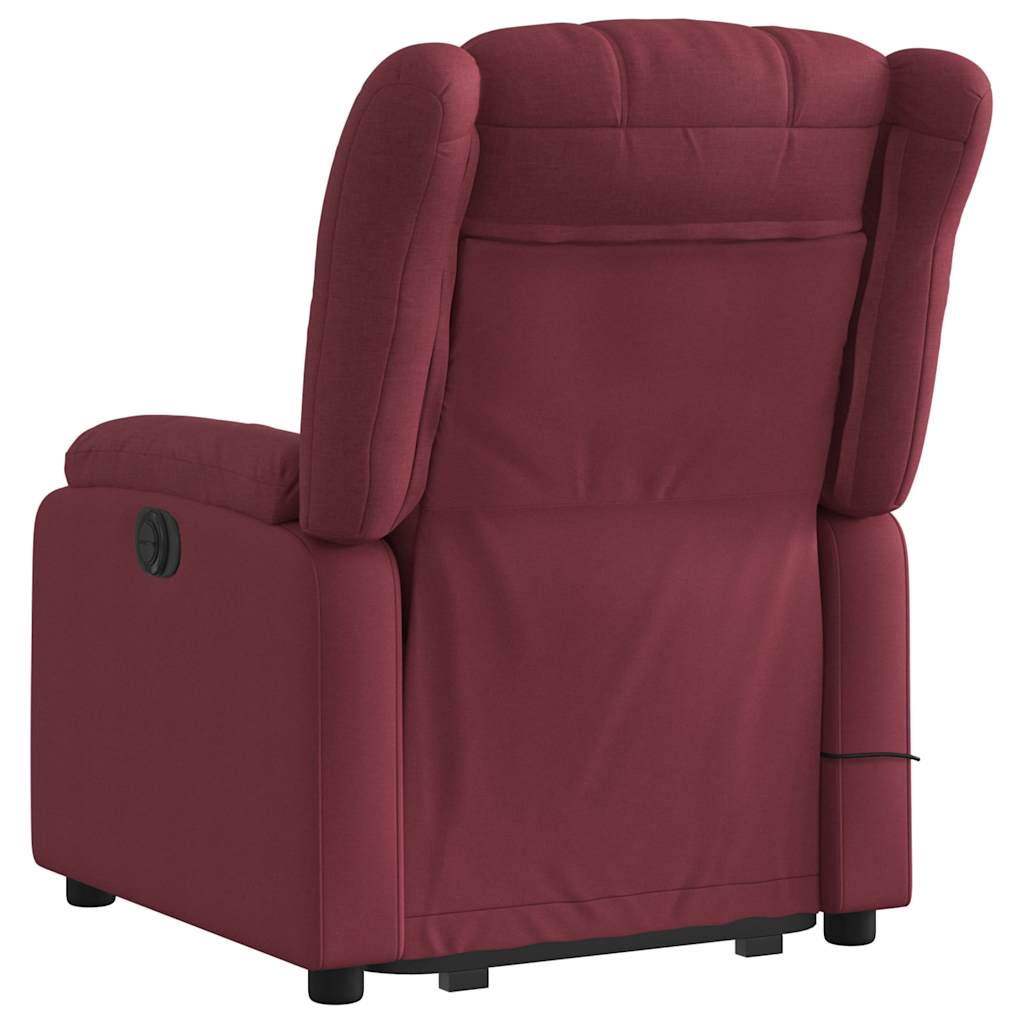 Fauteuil inclinable de massage Rouge bordeaux Tissu - XIOS