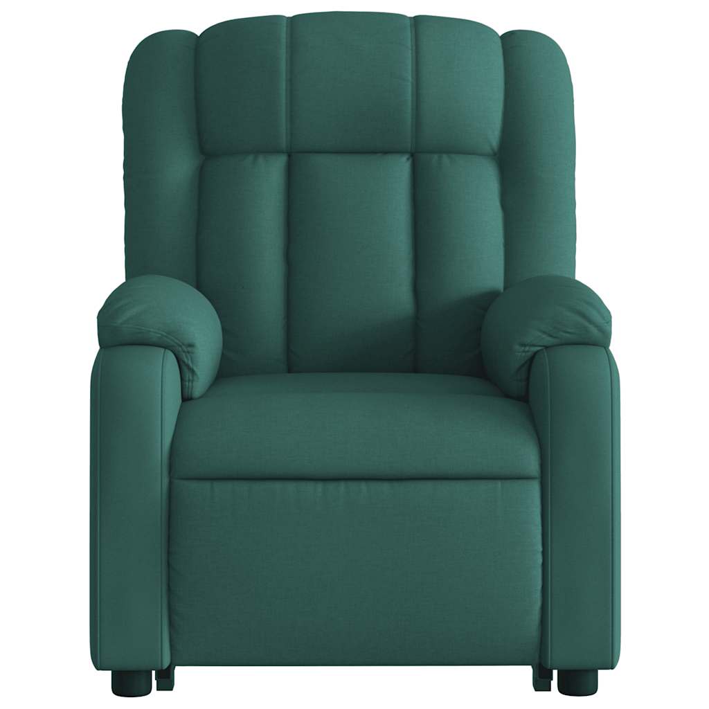 Fauteuil inclinable de massage Vert foncé Tissu - XIOS