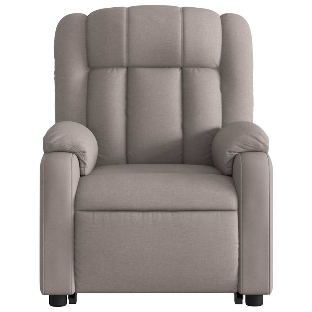 Fauteuil inclinable de massage Taupe Tissu - XIOS