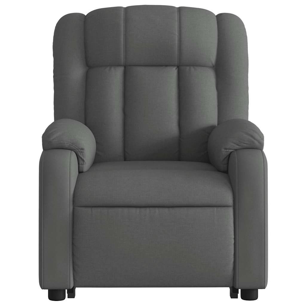 Fauteuil inclinable électrique gris foncé tissu