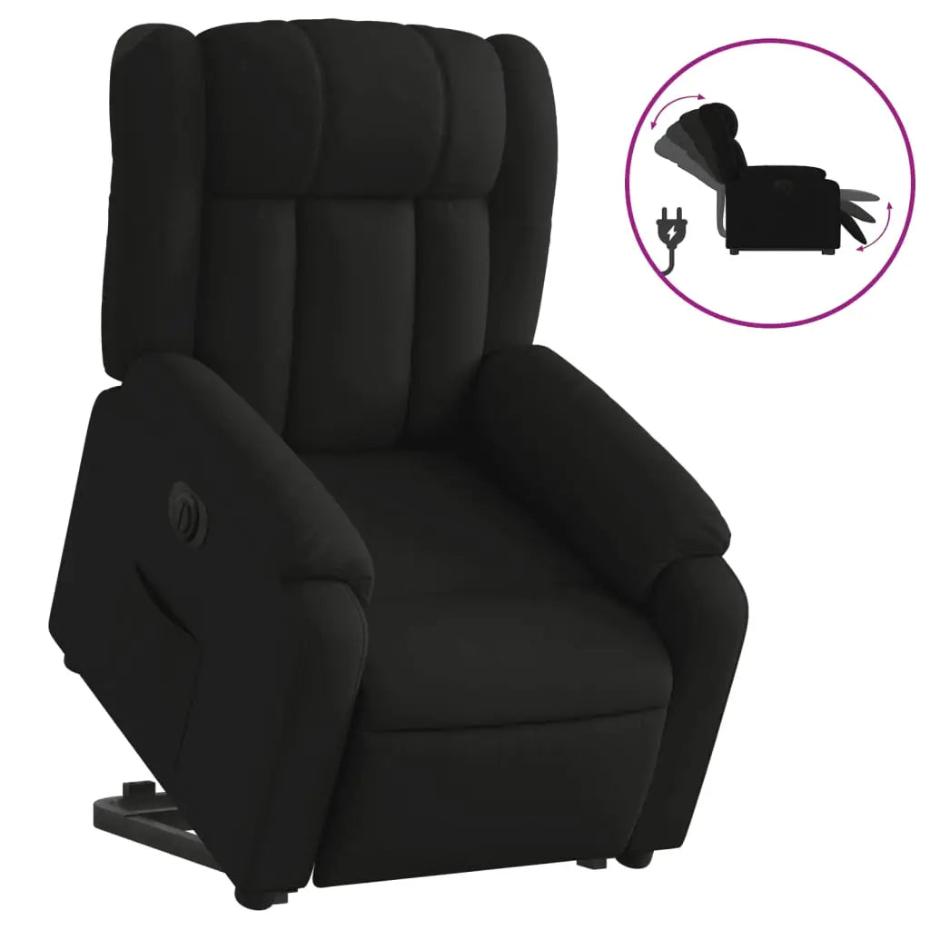 Fauteuil inclinable électrique noir tissu - XIOS