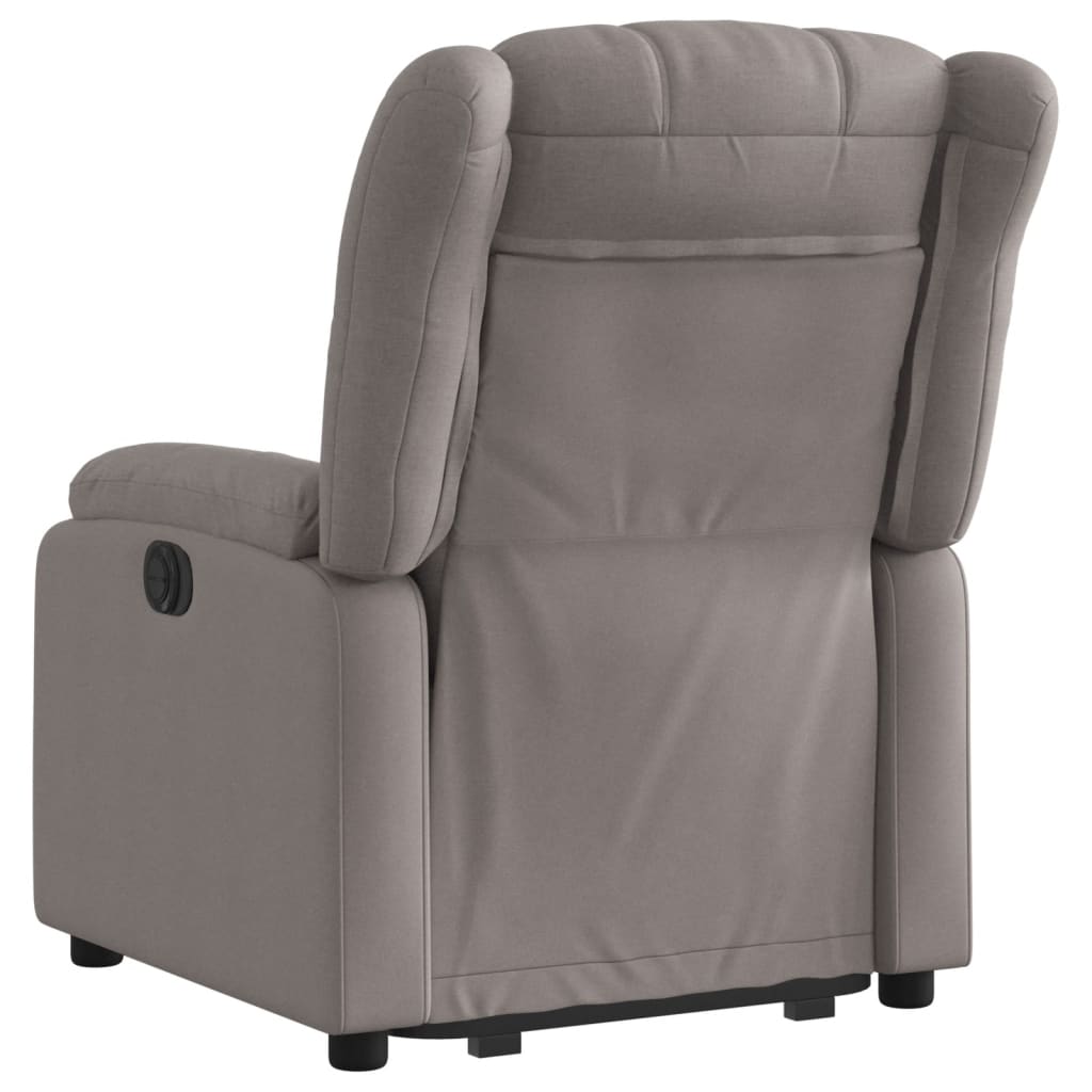 Fauteuil inclinable électrique taupe tissu - XIOS