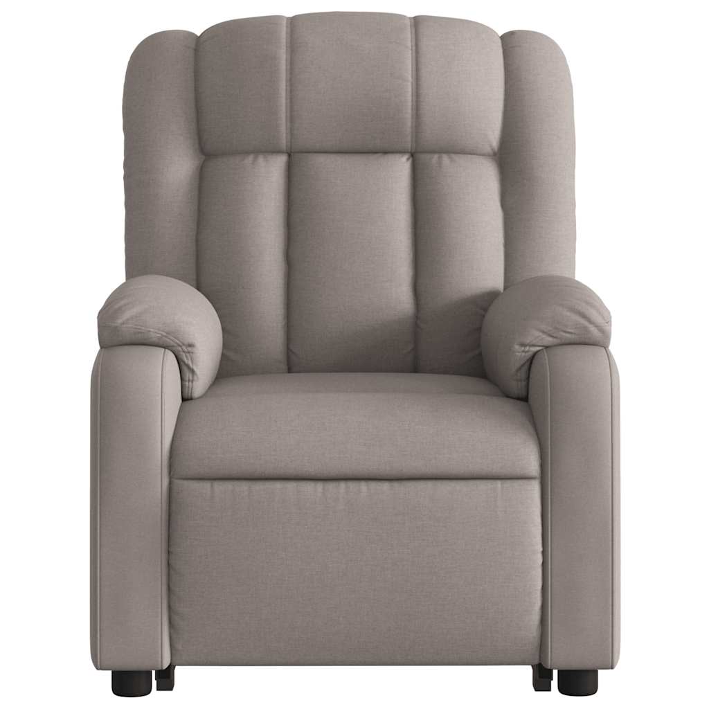 Fauteuil inclinable électrique taupe tissu - XIOS