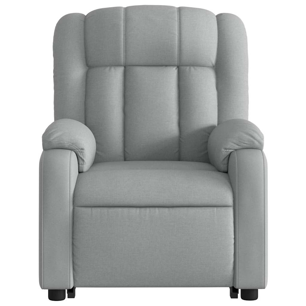 Fauteuil inclinable de massage électrique Gris clair Tissu - XIOS