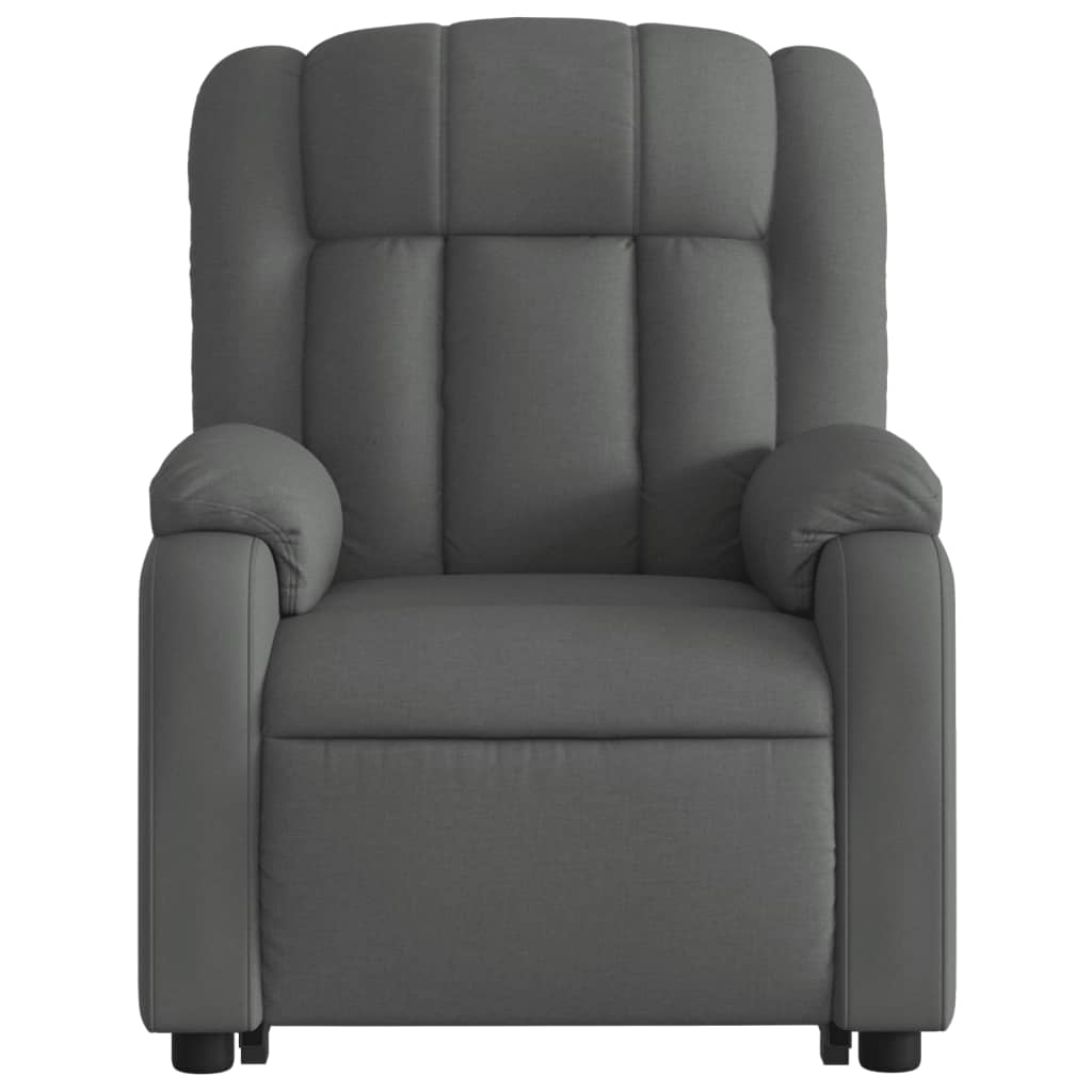 Fauteuil inclinable de massage électrique Gris foncé Tissu - XIOS