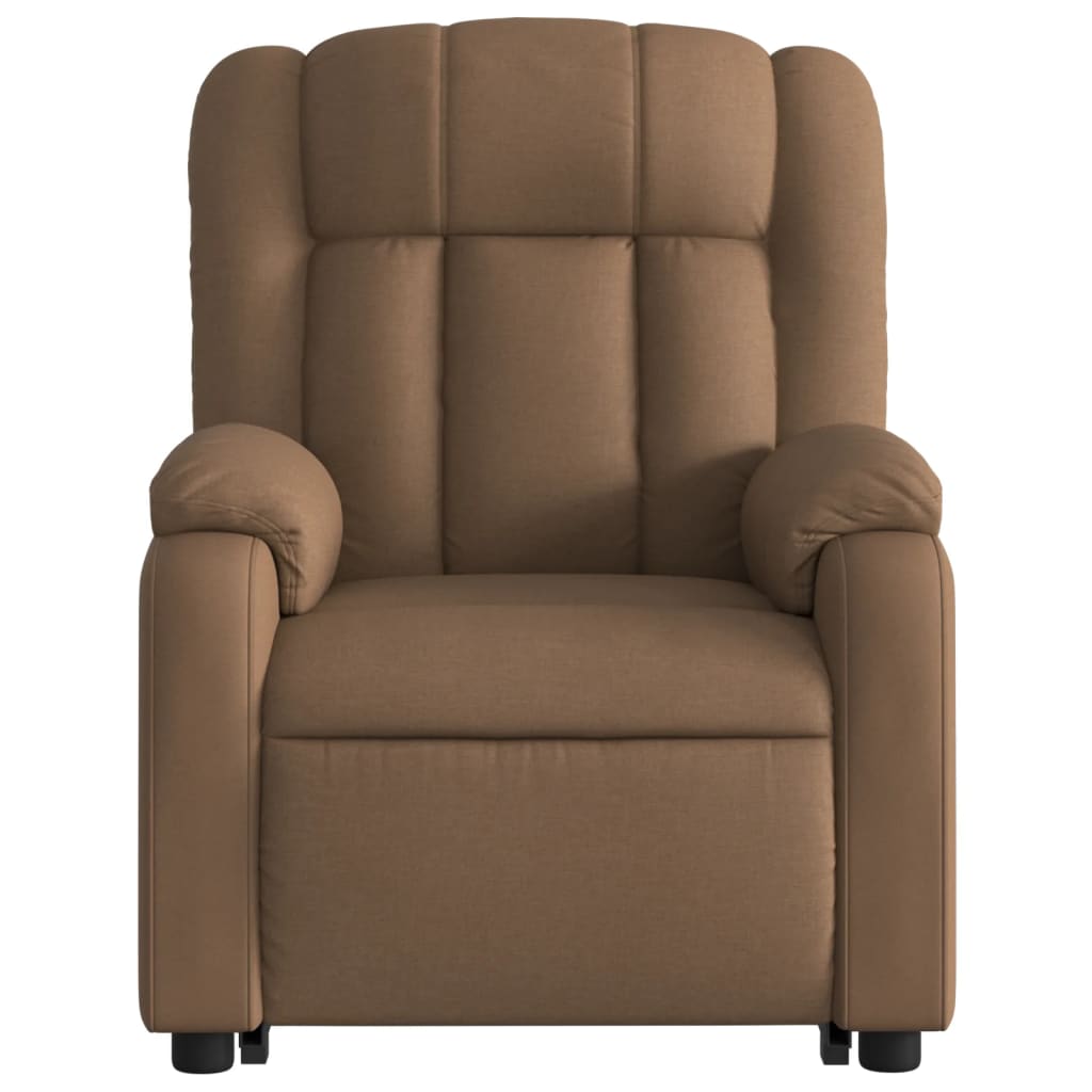 Fauteuil inclinable de massage électrique Marron Tissu - XIOS