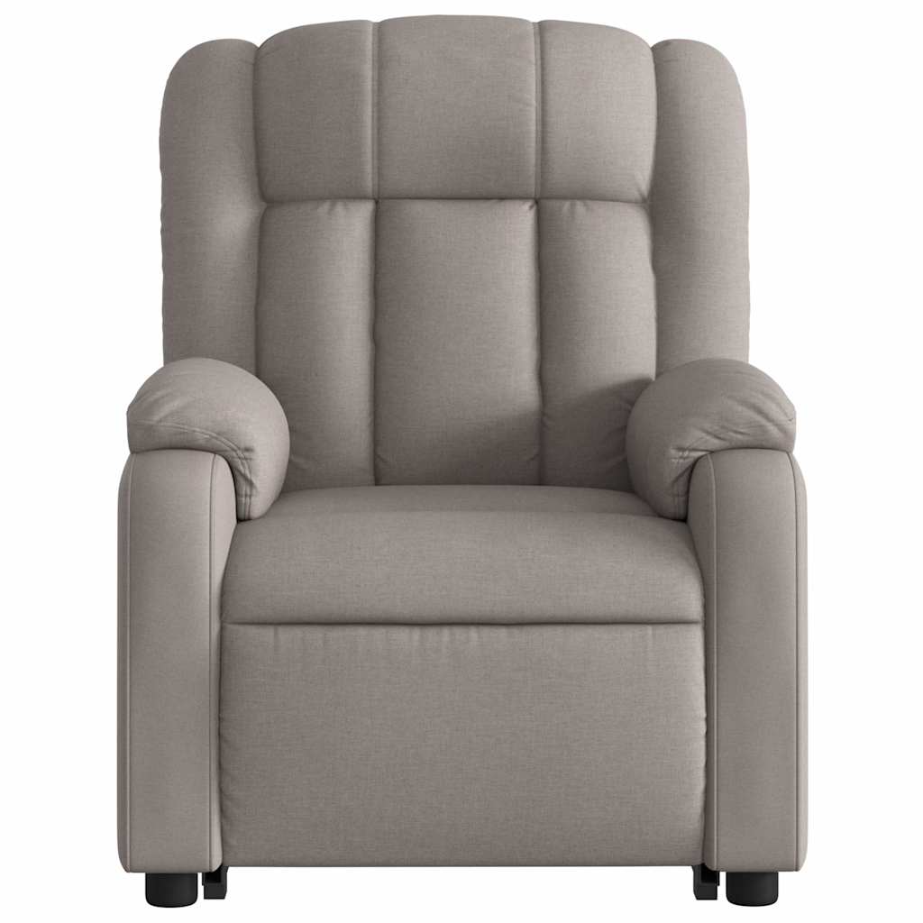 Fauteuil inclinable de massage électrique Taupe Tissu - XIOS