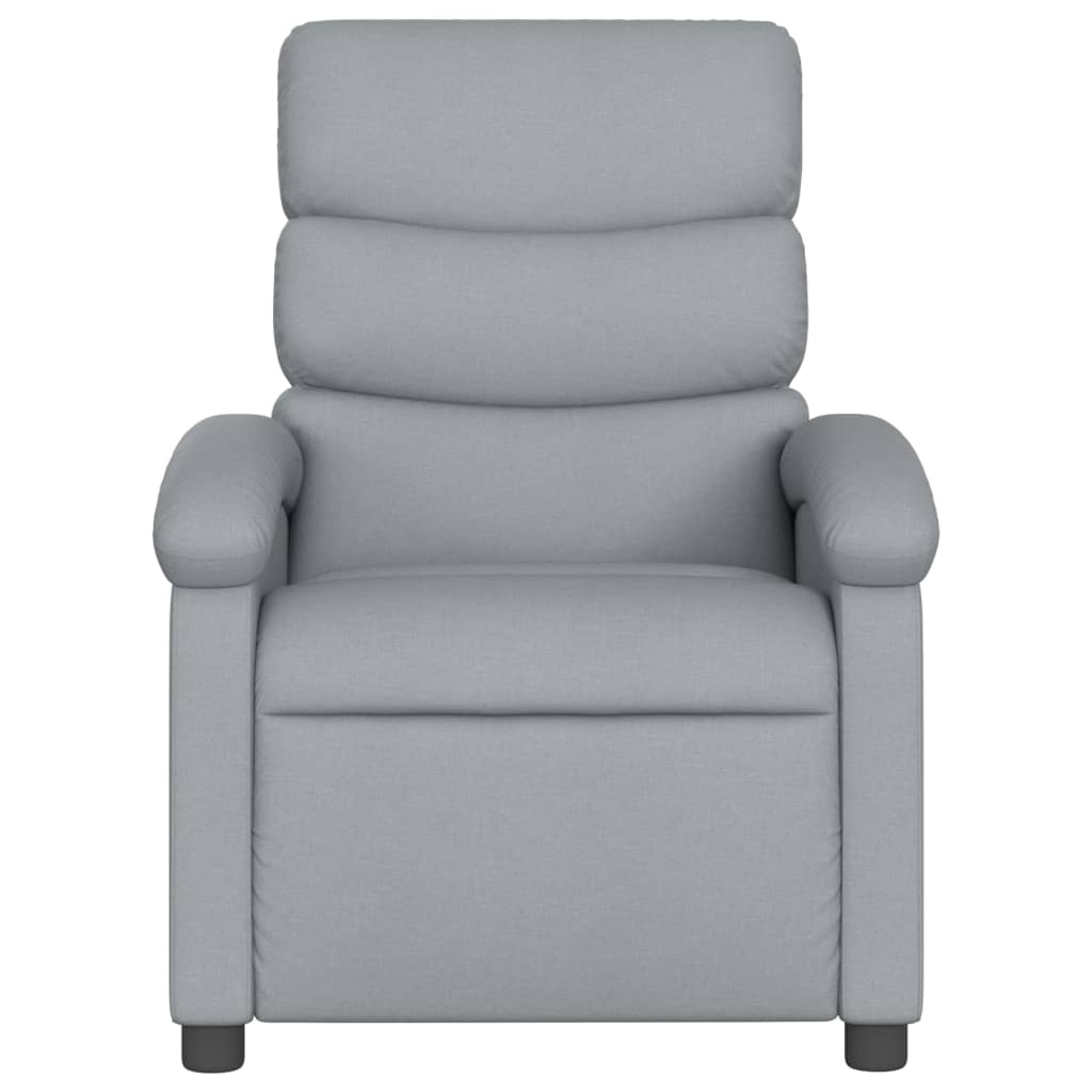 Fauteuil de massage inclinable gris clair tissu - XIOS