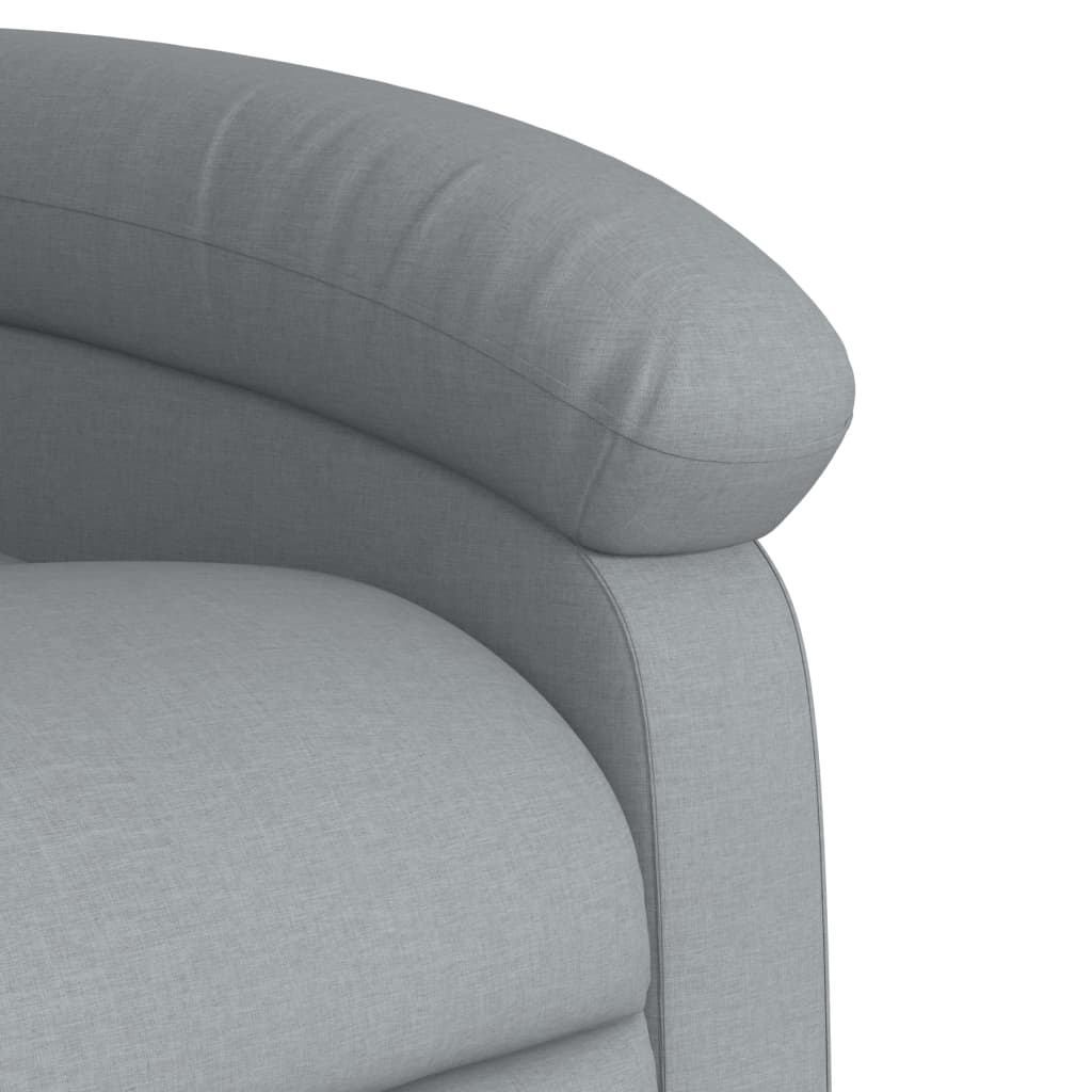 Fauteuil de massage inclinable gris clair tissu - XIOS
