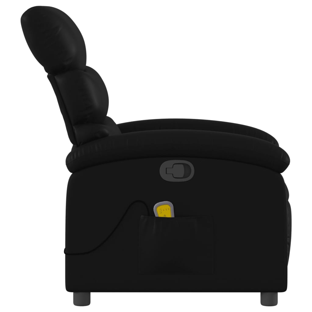 Fauteuil de massage inclinable noir similicuir - XIOS