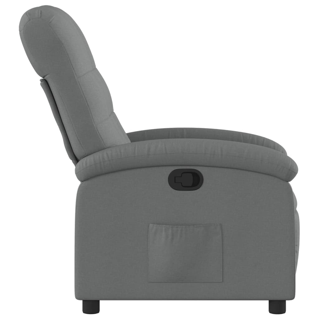 Fauteuil inclinable en tissu gris foncé - XIOS