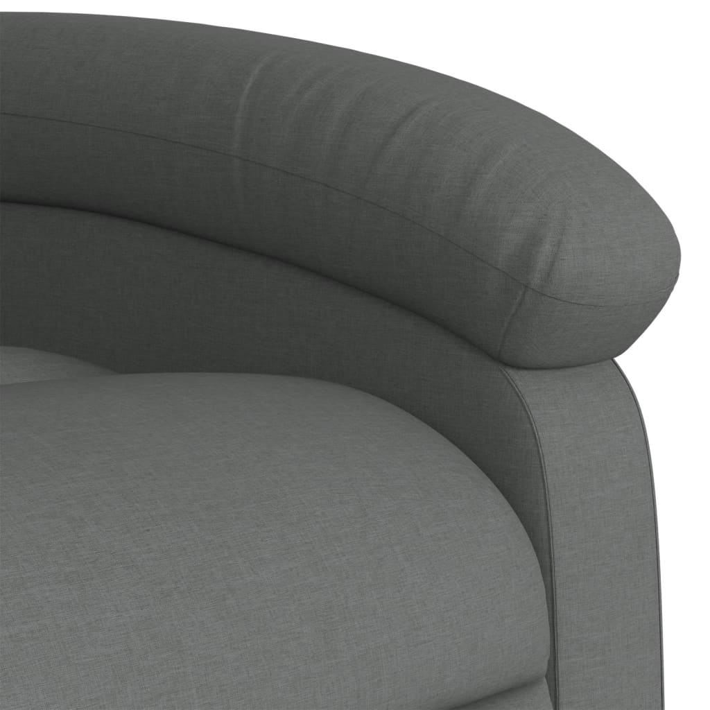 Fauteuil inclinable en tissu gris foncé - XIOS