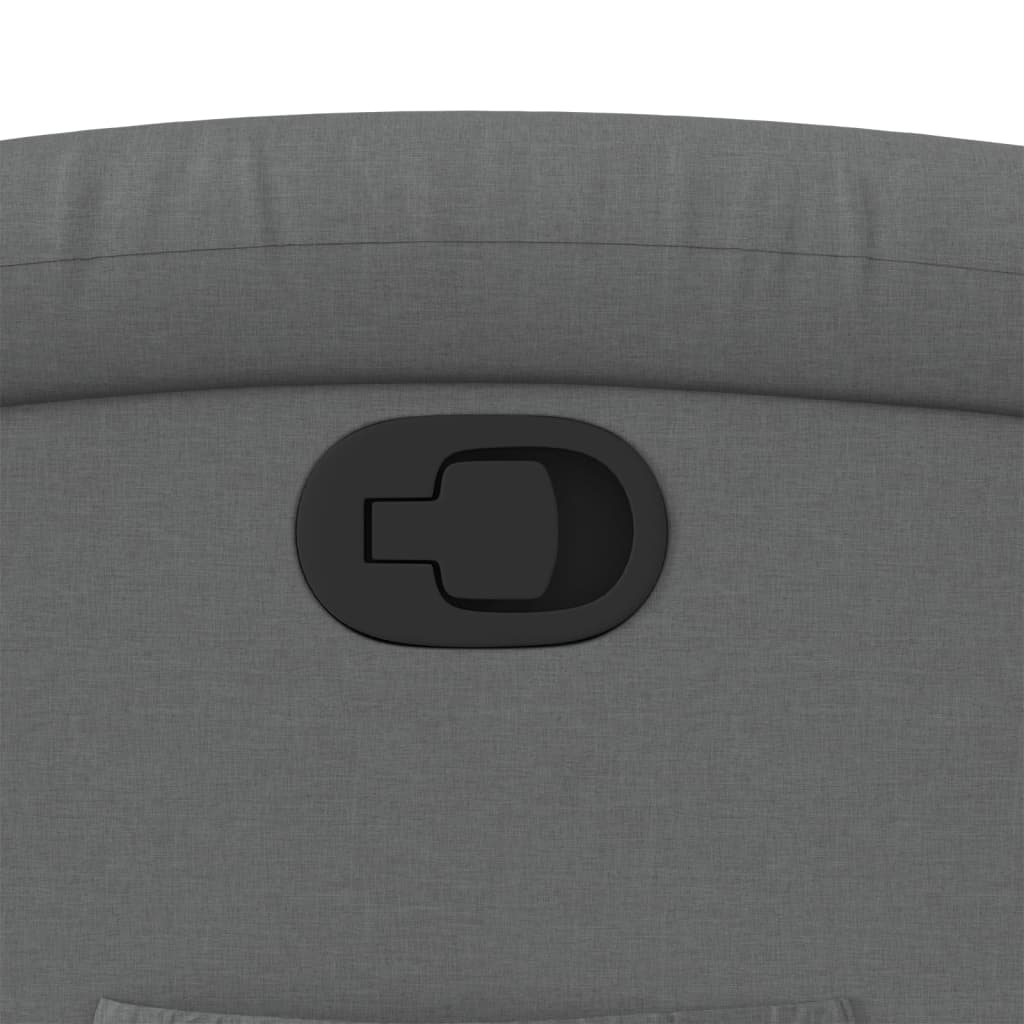 Fauteuil inclinable en tissu gris foncé - XIOS