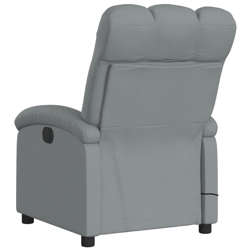 Fauteuil de massage inclinable gris clair tissu - XIOS