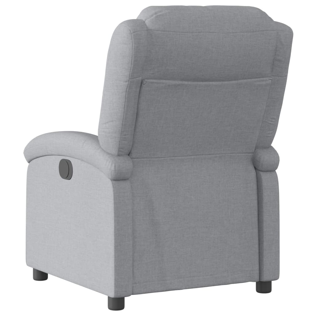 Fauteuil inclinable gris clair tissu - XIOS
