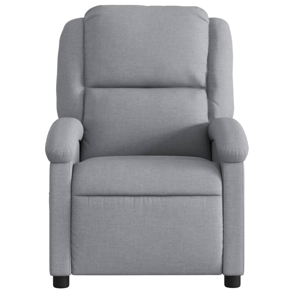 Fauteuil inclinable gris clair tissu - XIOS