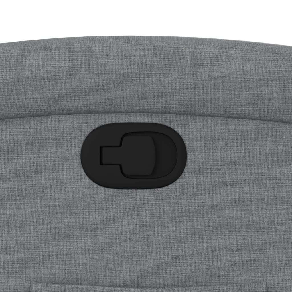 Fauteuil inclinable gris clair tissu - XIOS