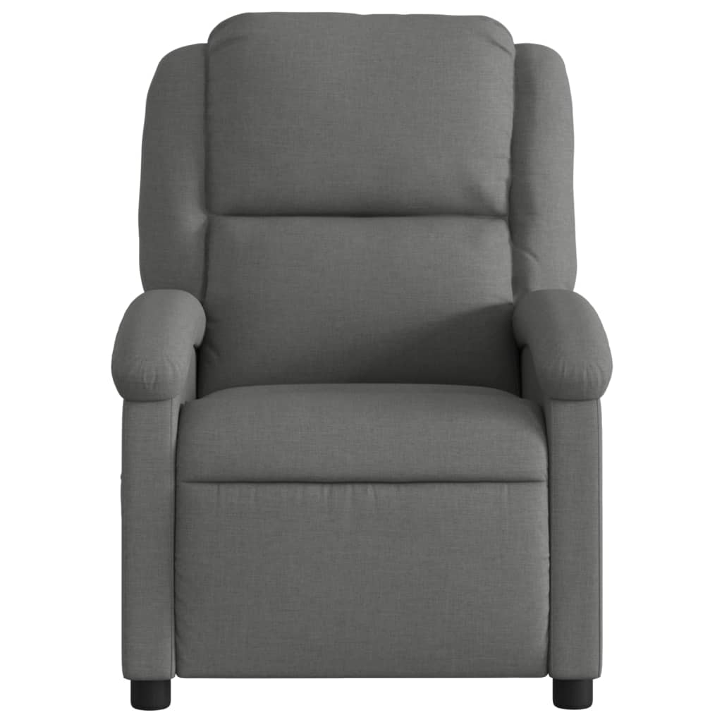 Fauteuil inclinable gris foncé tissu - XIOS